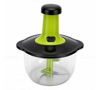 Asixxsix Procesador de Alimentos Manual de 1500 Ml, Picador de Verduras, Picador de Cebolla, Picadora de Ajo, Cuchillas de Acero Inoxidable para Verduras, Jengibre, Huevos, Frutas