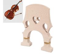 Asixxsix Puente de Graves Dobles, Tornillo de Latón Ajustable, Madera de Arce Premium, Instalación Fácil, Parte del Violín, Reemplazo Perfectamente, Mejora del Rendimiento (3/4)