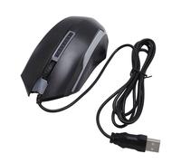 Asixxsix Ratón con Cable, Ratón óptico USB RGB de 1200 PPP con Cable de 4,9 Pies, Uso con Mano Derecha o Izquierda, Fácil Conexión para Ordenador Portátil de Escritorio, Ratón Universal