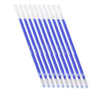 Asixxsix Recambio de Bolígrafo Borrable con Calor Punta de Acero Duradera Marcador Sensible Al Calor para Prendas de Cuero Marcado Temporal en Zapatos Ropa 100 Piezas Azul