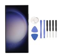 Asixxsix Reemplazo de Pantalla LCD para S23 Ultra 5G, Conjunto de Pantalla Digitalizadora Táctil con Kits de Herramientas de Marco, SM S918B EU, Edición Internacional (Gold)