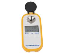 Asixxsix Refractómetro Digital, portátil 0-90% Alta precisión Digital BRIX Tester con Pantalla LCD Grande de Mano Impermeable café concentración refractómetro para el azúcar