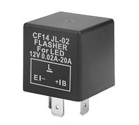 Asixxsix Relé Intermitente LED CF14 JL-02, Soporte de Señal de Estable, relé Intermitente de 12 V para Entusiastas de la Modificación de Automóviles