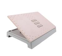 Asixxsix Reposapiés Bajo Escritorio, Ergonómico 5 Reposapiés Inclinable Regulable en Altura, Antideslizante Reposapiés Desmontable para el Hogar Oficina Mejora la Circulación (Rosado)