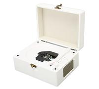 Asixxsix Reproductor de CD portátil, estéreo con 2 Altavoces, Cabezal de captación de Sonido, Reproductor de CD de Escritorio con Puerto de Carga USB-C, Bluetooth y Control Remoto (White)