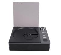 Asixxsix Reproductor de CD Portátil, Reproductor de CD de Escritorio Bluetooth, Altavoz, Radio FM con Auriculares y Control Remoto para el Hogar, Automóvil y Viajes, Regalos para Hombres, (Black)