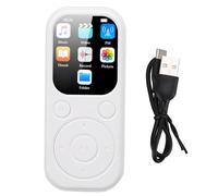 Asixxsix Reproductor de MP3 con Bluetooth 5.4, Reproductor de Música Portátil con Pantalla de 2,01 Pulgadas, Altavoz Incorporado, Grabadora de Voz, Radio FM, Despertador, (Sin Tarjeta de Memoria)