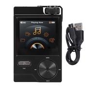 Asixxsix Reproductor de MP3 HiFi, Reproductor FLAC DSD sin Pérdidas, Reproductores de Música Digitales Portátiles con Tarjeta de Memoria Pequeña Incorporada de 64 GB y Pantalla LCD de 2
