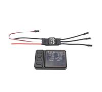 Asixxsix Respuesta del Acelerador Ajustable, Controlador de Velocidad Eléctrica sin Escobillas RC 20a 2 a 3S Entrada LIPO 5V 2A BEC Salida, para Avión Modelo