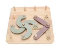 Asixxsix Rompecabezas de Construcción de Números de Letras de Madera, Bloques Educativos Apilables, Juego de Juguetes, Reconocimiento de Clasificador Colores, Tablero de Actividades