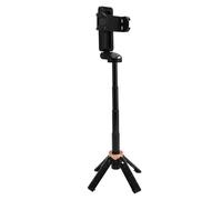 Asixxsix Selfie Stick en Miniatura, Portable Plegable 360 Rotación Bluetooth Selfie Stick con Remoto Inalámbrico Desmontable, para Teléfono, Vlog, Transmisión en Vivo