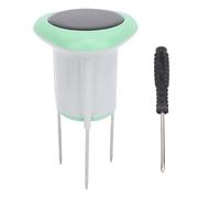 Asixxsix Sensor de humedad del suelo Bluetooth, Sensor de suelo solar a prueba de agua IP66 Detector de temperatura de humedad del suelo inteligente WiFi, Aplicación Control Remoto