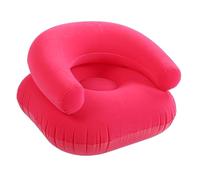 Asixxsix Sillas inflables del puf, sofá Inflable Plegable portátil, Silla Inflable para Habitaciones de niños, Camping o Noches de Cine al Aire, 28.74 x 28.74 x 20.47 Pulgadas (Rosa roja)