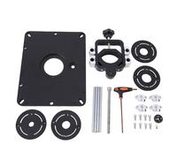 Asixxsix sistemas de Elevación del Enrutador, sistemas de Elevación de la Mesa del Enrutador 6.3x11.75 Pulgadas Kit de Anillo de Inserción de 4 Piezas, Placa de Inserción de Mesa