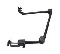 Asixxsix Soporte de Brazo para Micrófono, Brazo Estable de Base Ancha Ajustable de 180 Grados, Soporte de Escritorio con Interfaz 3/8 y 5/8 para Transmisión, Grabación, Transmisión en, Canto,