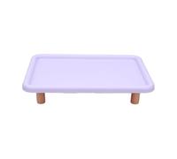 Asixxsix Soporte de Comida para Gatos Elevado (Purple) | Soporte Elevado para Comedero para Mascotas, Estación de Alimentación Elevada para Gatos, Base Antideslizante, Previene los
