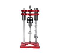 Asixxsix Soporte de Taladro Vertical, Aleación de Aluminio, Eje Doble | Cuerpo de Aluminio CNC, Ejes de Acero Inoxidable, Madera, Plástico, Metal Fino, Montaje en Banco de Trabajo, Guía de