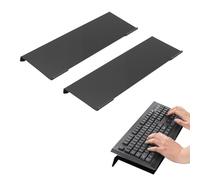 Asixxsix Soporte Inclinado para Teclado de Computadora para Escritura Ergonómica, Soporte para Teclado con Tira Antideslizante de Silicona, Bandeja para Teclados de 17x5,7x1,2 Pulgadas, (Black)