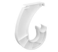 Asixxsix Soporte para Barra de Armario Colgante, Espaciado Ajustable, Soporte para Barra de Armario con Diseño en Forma de J, Soportes de Estante para Gabinetes con 4 Paquetes de Material de