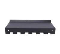 Asixxsix Soporte para barras de pesas, estante de almacenamiento de acero al carbono para gimnasio, montado en la pared, con 7 ganchos, ideal para bandas elásticas, cinturones