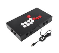 Asixxsix Stick, USB 2.0 Sensible Sanwa Botones Fighting Stick, Joystick con Fondo Antideslizante para Steam PC Juegos