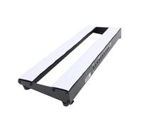 Asixxsix Tabla del pedal de la guitarra, Junta de efectos de guitarra eléctrica de aleación de aluminio con 8 salidas de CC y 1 salida USB, con bolsa de transporte y gancho tira de (Enchufe de la UE)