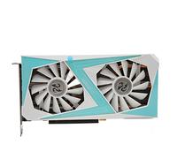 Asixxsix Tarjeta Gráfica RTX 2070, 8GB GDDR6 256bit PC Gaming Video Card con PCI Express 3.0, HDMI, 3xDP, 8PIN 1410MHz 8750MHz Ventiladores Duales Tarjeta Gráfica de Computadora Blanca