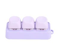 Asixxsix Teclado Mecánico de 3 Teclas, Bluetooth USB Programable Retroiluminación RGB Diseño de Ergonómico, con Teclas Personalizables para Juegos, Trabajo, Música, Laboratorio de Medios