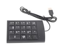 Asixxsix Teclado Numérico Interfaz USB Mini Teclado para Computadora Portátil, Diseño Antideslizante para Entrada Rápida de Datos, Adecuado para Todos los Usuarios de Computadoras Portátiles y de