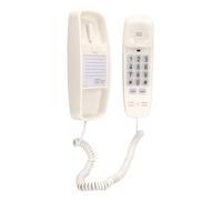 Asixxsix Teléfono Fijo con Cable, Timbre Extra Fuerte de Más de 110 DB con Luz Intermitente, Volumen Ajustable para Personas Mayores con Discapacidad Auditiva, Teléfono Residencial (Beige)