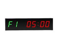Asixxsix Temporizador de Gimnasio, Pantalla LED de 1,57 Pulgadas con Control Remoto, Cronómetro de Cuenta Regresiva, 6 Modos de Entrenamiento para Entrenamiento, Fitness, Gimnasio en Casa, (Enchufe