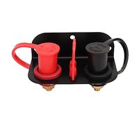 Asixxsix Terminal de la batería, 250A M10x2 Auto Terminal de la batería Conveniente Utilizar Kits de reubicación de terminales de la batería, para UTV ATV Auto Camiones RV Tractor Barco