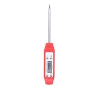 Asixxsix Termómetro Digital de Bolsillo de Alta Precisión, Función de Calibración, Termómetro de Cocina para Carne, Líquido, Freír, Hacer Dulces, 1 Batería LR44 (rojo)