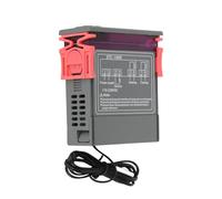 Asixxsix Termostato Controlador de Temperatura Digital para Configuración de Frío y Calor, Calibración de Temperatura, Control de Termostato Eléctrico para Elaboración Casera, 110 Voltios