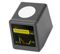 Asixxsix Ticker de Acciones de Bitcoin, Reloj Digital de Monitoreo de 1000 Criptomonedas 2 Cobertura de Mercado Reproducción de Imágenes Ticker de Bitcoin Habilitado para WiFi con (Black)