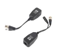 Asixxsix Transceptor Balun de Vídeo de Potencia de 1 par para Señales HD-CVI/HD-TVI/-AHD para Cámaras de Vigilancia