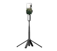 Asixxsix Trípode Palo Selfie 4 Patas, Control Remoto Inalámbrico 7 Teclas y Trípode Teléfono Aleación Aluminio Rotación 360°, Luz Relleno Belleza 3 Colores Soporte Teléfono Viajes