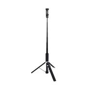 Asixxsix Trípode/Palo Selfie con Apertura y Cierre Automático, 8 Secciones Extensibles a 168,5 Cm, Soporte Doble para Zapata Fría y Control Remoto Magnético, para Teléfono
