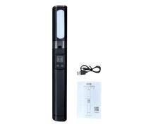Asixxsix Trípode para Palo Selfie, Base Estable de 4 Patas, Ajustable, Luz LED de 3 Colores, Soporte para Trípode para Teléfono Celular, Portátil con Control Remoto Inalámbrico para Grabación de