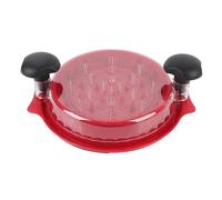 Asixxsix Trituradora de Pollo, Herramienta Trituradora de Carne Grande con Base Antideslizante Fuerte y Ergonómico, Material de PC PP de Grado Alimenticio, Tapa Transparente Visible, (rojo)