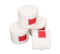 Asixxsix Vendajes de vellón para Caballos, Vendaje de para Caballos, Vendajes de establo, Vendajes para piernas ecuestres, Juego de 4, protección para Botas ecuestres (White)