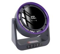 Asixxsix Ventilador de Circulador de Aire de Mesa, Control de Escritorio sin Luces de Control Remoto con Pantalla Digital, Ventiladores de Mesa Tranquilos para Dormitorio, Cocina (gris violeta)