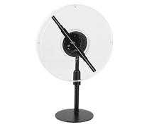 Asixxsix Ventilador de Holograma 3D de 9,1 Pulgadas, Holográfico de Resolución 1024x234 con Software de PC con Control Remoto WiFi y 234 Luces LED,para Tiendas Comerciales (Enchufe de la UE)
