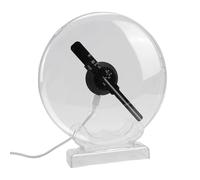 Asixxsix Ventilador de Holograma 3D, Proyector Holográfico LED HD de 20 Cm con Control Remoto y 80 Cuentas LED, Compatible con AVI RMVB MP4 GIF JPG, para Exposición de Mall Hotel