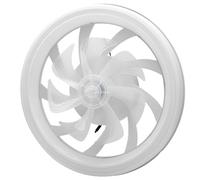 Asixxsix Ventilador de Techo de Perfil bajo con Luz, Ventilador de Techo LED Delgado de 6 Velocidades, LED Regulable de 3000 a 6500 K con Temporizador, Control Remoto, Silencioso (WHITE)