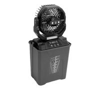 Asixxsix Ventilador Nebulizador Portátil, Ventilador Recargable para Camping Al Aire Libre, 20000 MAh, Cubo de Agua de 7 L, 5 Velocidades, 4 Modos de Pulverización, Control Remoto (BLACK)