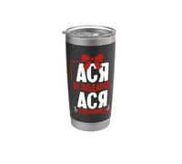 Asja Diciendo En Ruso Rusia Asya Outfit Para Rusos Vaso térmico de acero inoxidable de doble pared