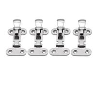 ASJFGTEH 1/2/4 Piezas de Abrazadera de Cierre de pestillo antitraqueteo de Acero Inoxidable for escotilla de Barco Marino de 4-3/8" for Accesorios de yate de Hardware Marino(4pcs)