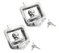 ASJFGTEH 1/2 Piezas de Acero Inoxidable RV Yacht Door Lock Accessories T-Toolbox Lock for Caravana, camión, RV, Accesorios for Remolque(2PCS)