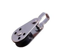 ASJFGTEH 1 Pieza de polea de Acero Inoxidable 607 316 de 45 mm, Bloques de Cuerda, Hardware Marino for Kayak, Canoa, Barco, Kit de Carro de Anclaje, Cuerda de 2 mm a 8 mm
